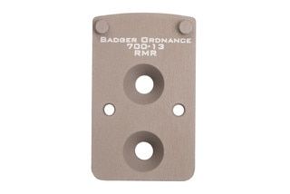 Anodized tan RMR mount.